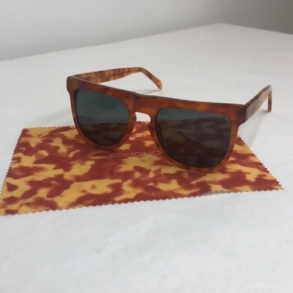 KOMONO Bennet Caramel Demi sunglasses NEW NWT tortoise